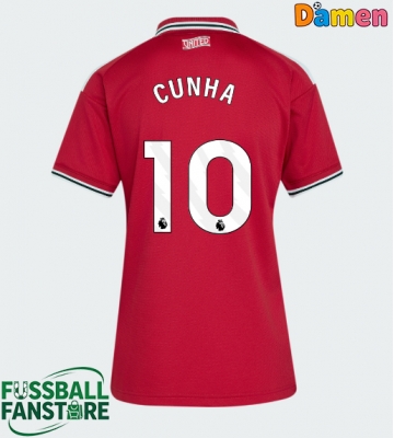 Manchester United Matheus Cunha #10 Replik Heimtrikot Damen 2026-27 Kurzarm